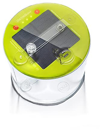 MPOWERD Luci Outdoor 2.0: Neue Version,Solar aufblasbare Laterne,75 Lumen,weiße LEDs,Hält bis zu 24 Stunden,wiederaufladbar über Solar oder USB-C,Wasserdicht,Camping, Rucksackreisen, Reisen, Notfälle
