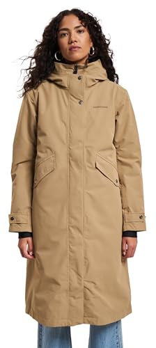 Didriksons Mia Damen Parka Lang, Größe_Bekleidung_NR:40, Farbe:Wood