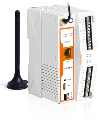 PUSR USR-M100 Industrial Remote IO Gateway und Extender 8DI Cellular Network LTE Cat4 mit Edge Computing Modbus rtu auf TCP MQTT