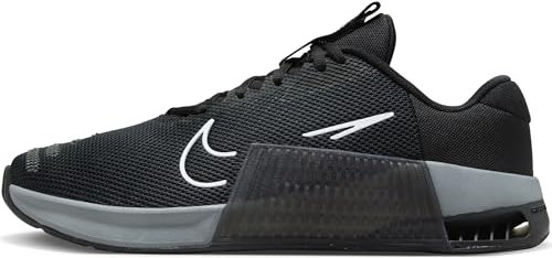 NIKE Metcon 9, Sneaker Hombre, Black White Anthracite Smoke Grey, 45 EU