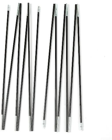 URPIZY Ensemble de bâtons de tente en fibre de verre pour tente de camping, barres de support extérieures, cadre d'auvent (3 m)