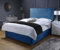 Fireplaces 4 Life Ascot Divan Bed Set + 10 Memory Mattress + 24 Matching Headboard *Storage Available (Blue, 2 Drawers Same Side, 4ft Small Double)