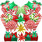Weihnachts Helium Ballons, 30 Stk Weihnachten Deko Luftballons Set Süßigkeiten Zuckerstangen Geschenkbox Explosion Stern Folienballons, Weihnachtsdeko Ballons für Kinder Christmas Party Dekoration
