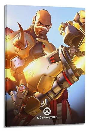 VZRSQZK Game Overwatch Doomfist Poster, dekoratives Gemälde, Leinwand, Wandposter und Kunstdruck, modernes Familienschlafzimmer-Dekor-Poster, 20 x 30 cm