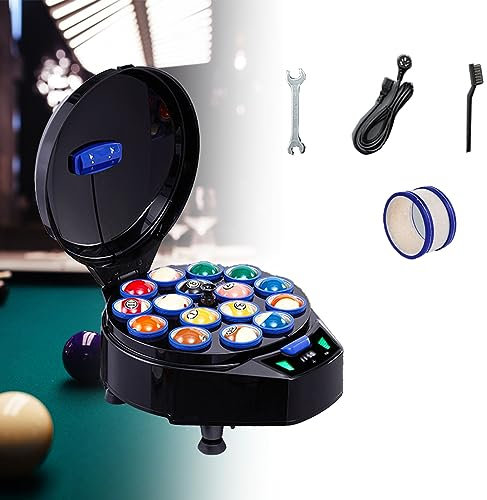 Cashwise Billard Ballistic Ball Poliermaschine, 16 unabhängige Ballwaschanschlüsse, Pool Ball Cleaner Ultraviolett Waschpoliermaschine, automatisches Touch-Display