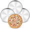 HaWare Pizzablech 4er Set, Edelstahl Rund Pizzaform Pizza Backblech, 26cm Pizzapfannen für Backofen Backen, Gesund & Langlebig, Leicht zu reinigen & Spülmaschinenfest