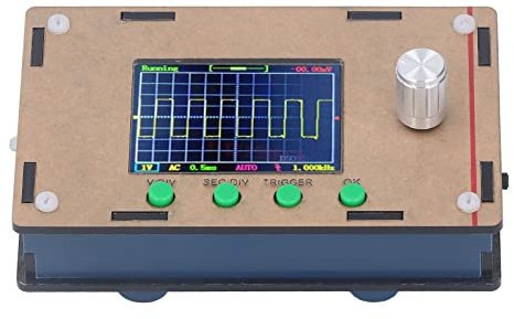 Oscilloscope de Poche, Oscilloscope Numérique 200 KHz DC 9 V avec écran LCD 2,4 Pouces, Oscilloscope Portable, Oscilloscopes