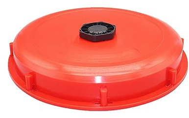 TopHomer DN225(245mm/9.7in) -Kunststoff, IBC Tank Ersatzteil Fassdeckel mit automatischem Luftwechsel IBC Tankdeckel, Standard-Dichtungskappe, Fassadapter Lagerdeckel