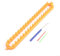 SPORTARC Rechteckiges Strickwebstuhl-Set, Strickset, Schal, Bastelwerkzeuge für Jacken, kreativer Raum, einfaches Stricken (36 cm)