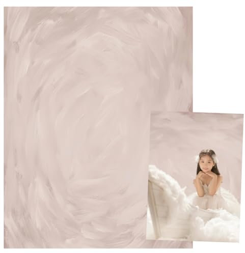 WaW 1.5x2.2m Beige Fotohintergrund Baby Newborn Fotoshooting Hintergründe für Fotostudios Fotografie