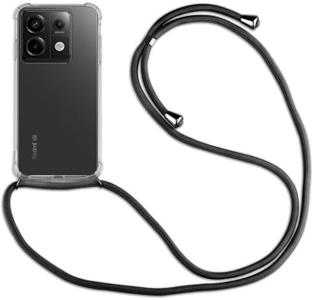 betterfon Hülle Kompatibel mit Xiaomi Redmi Note 13 Pro 5G | Handykette Smartphone Halskette Hülle mit Band | Handyhülle mit Kordel zum Umhängen Kompatibel für Redmi Note 13 Pro 5G | Schwarz