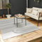 THE RUGS Rainbow Collection Outdoor Rug - Easy to Clean, Waterproof Plastic Outdoor Rugs for Garden, Patio, Balcony, Camping - Vibrant Plastic Straw Rug - Threads Grey, 150x220