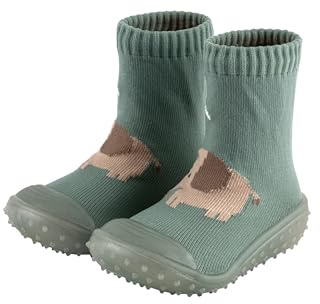 Sterntaler Adventure Socks Elefant - Baby und Kindersocken mit profilierter Gummisohle - bequeme Sockenschuhe aus schnelltrocknendem Material - Jungen Indoor Outdoor Schuhe