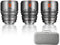7artisans Objectif cinéma Professionnel T2.1 35mm/50mm/85mm, Cadre S35 Compatible avec Monture Canon RF-S pour Red Komodo/Komodo X/Canon C70/R7/R50/R10 (Gris Titane)