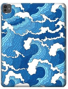 Aesthetic Storm Ocean Waves Tablet Funda Carcasa Case para iPad Pro 13 (2024)