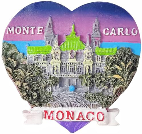 Monte Carlo Monaco Kühlschrankmagnet Touristen-Souvenir Kühlschrank 3D-Dekoration Handwerk