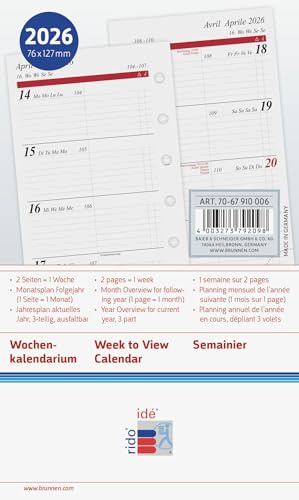 rido/idé Wochenkalendarium Timing 3 2026 | A7