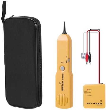 Kabelfinder Leitungsfinder und Leitungssuchgerät für Mähroboter,RJ11 Kabel-Tester mit Tongenerator,Leitungssucher zur Durchgangsprüfung,Fehlerortung und Kabelverfolgung ohne Isolationsbeschädigung