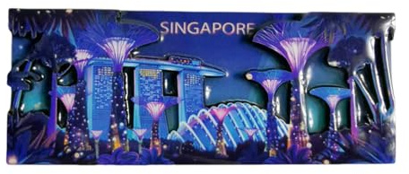 Singapore Refrigerator Magnet Tourism Souvenir Fridge Decoration Craft 3D Collection