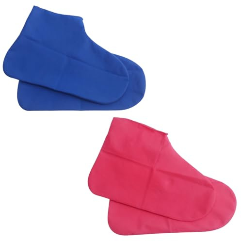 2 Pares Cubre Zapatos Impermeables Reutilizable Protector Calzado lluvia,Cubre Zapatos Impermeable Lluvia,Cubiertas del Zapatos Unisex,Antideslizante Silicona Cubrezapatos