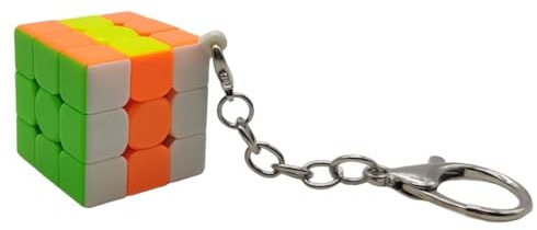Logica Jeux – Porte-clés Cube Magique 3x3 – Cube Speedcubing – Mini Cube 3x3 – Cadeau speedcuber