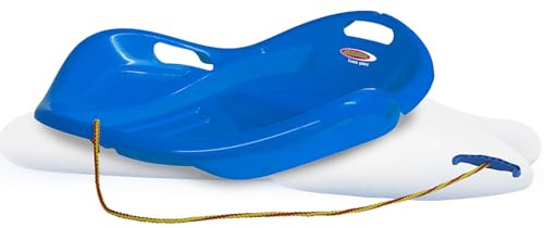 JAMARA 460535 - Snow Play Bob Speed 78 cm - aerodynamische Bauweise, langlebiger Kunststoff, Bequeme, ergonomische Sitz-/ Liegekuhle für eine optimale Rutschposition, 1kg Leichtgewicht, blau