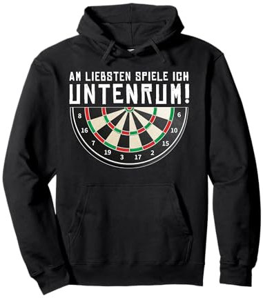 Untenrum Dart Scheibe Darts Dartspieler Kostüm Hemd Outfit Pullover Hoodie