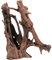Flamingo Décoration Naturelle Mangrove - Racine de Mangrove Brune - M | 20-38CM