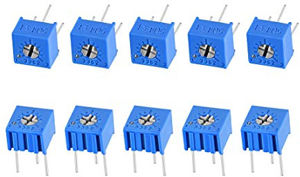 3362 Potentiometer Trimmer 500 K Ohm, verstellbare Widerstände horizontal, 10 Stück