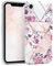 EAZY CASE Handyhülle Silikon mit Kameraschutz kompatibel mit iPhone XR, im Blumen Design, Rosen Motiv Hülle, Ultra dünn, Slimcover, Silikonhülle, Backcover, Rosé-Gold