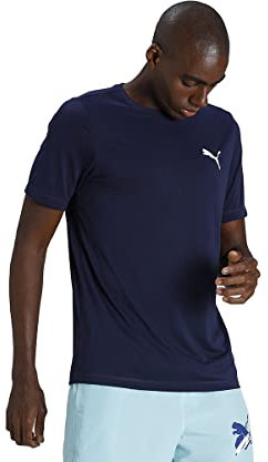 PUMA Herren Active Small Logo Tee T-Shirt, Peacoat, XXL