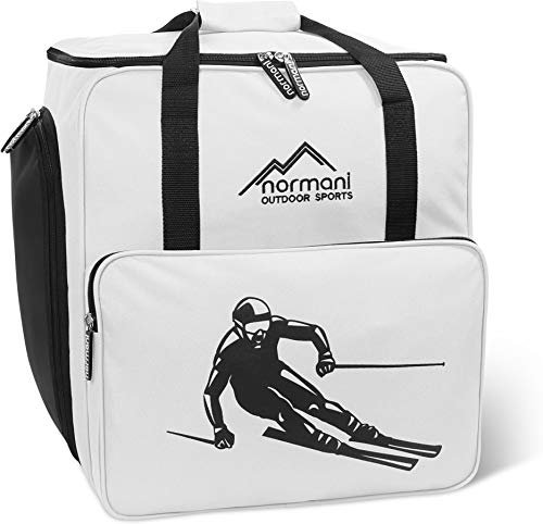 normani Skischuhtasche mit separatem Helmfach und Rucksackfunktion Alpine DEPO Farbe Weiß