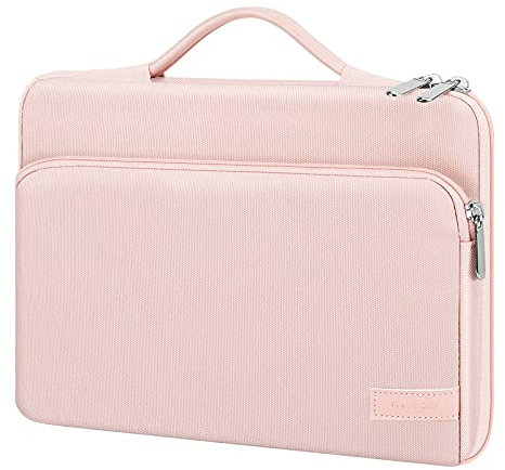 MoKo Tablet Tasche Hülle Kompatibel mit iPad Air 5 10,9 2022,iPad Pro 11 2021/2020/2018,iPad 9 Gen 10.2, iPad 8/7 Gen 10.2,iPad Air 4 10.9, iPad 9.7,Galaxy Tab S8+ 12.4,Tragetasche mit Griff, Rosa
