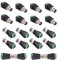 Lewttyer BNC Video Balun Verbinder Lötfreien Adapter Terminalblock,2 Polig Bnc Männlich Stecker Mit Weiblich Buchse Kit,Schraubklemme Kabel Verbinder Cctv Kamera Connector
