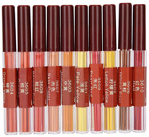 2,0 mm Farbbleistiftminen, Druckbleistiftminen sortierte farbige Minen für Entwurfszeichnung Schreiben Basteln Kunst Skizzieren, 8pcs/Zylinder, 10 Box