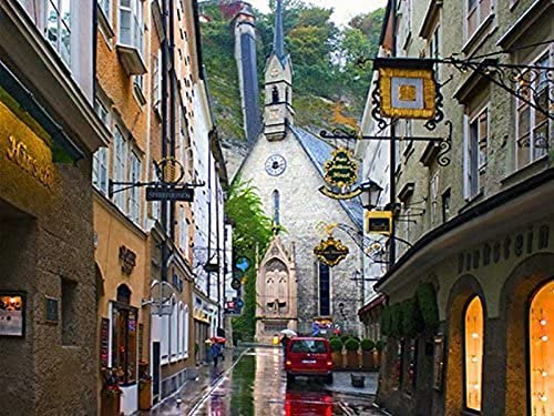 1000 Teile Holzpuzzle Salzburg - Österreich Großes Puzzlespiel Für Erwachsene Und Jugendliche