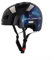 FISCHER BMX Bicycle Helmet, Dirt Bike Helmet Plus Universe, S/M, 54-58 cm, Black, with Integrated LED Rear Light