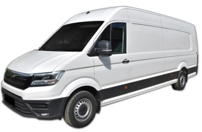 J&J AUTOMOTIVE Windabweiser passend für Volkswagen Crafter 2 ab 2017 2tlg, Heko Regenabweiser Vorne Getönt Dunkel Passform