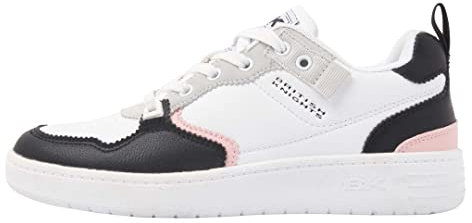British Knights Mica, Scarpe da Ginnastica Donna, Bianco/Rosa/Nero, 35.5 EU