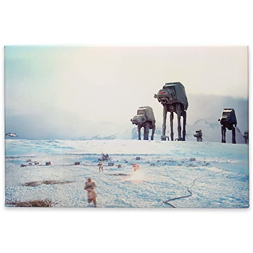 Open Road Brands Disney Star Wars Hoth Scene Gallery verpackte Leinwand-Wanddekoration – große Star Wars Leinwandkunst für Heimdekoration