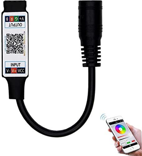 TOPXCDZ Mini controller Bluetooth RGB DC 5 V 12 V 24 V nero musica BT Smart APP Controller striscia luminosa per strisce LED RGB
