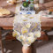 ARTABLE Spitze Tischläufer Makramee Vintage Blumen Kommode Schal mit exquisiter Stickerei Tischläufer für Küche Zuhause Hochzeit Party Esszimmer Dekoration (30,5 x 244,8 cm, Gelb)