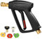 YAMATIC High Pressure Washer Short Gun with 5 Spray Nozzle Tips, Power Washer Spray Handle Replacement for Ryobi, Simpson, Craftsman, Greenworks, Troy Bilt, Honda and More, 4000 PSI