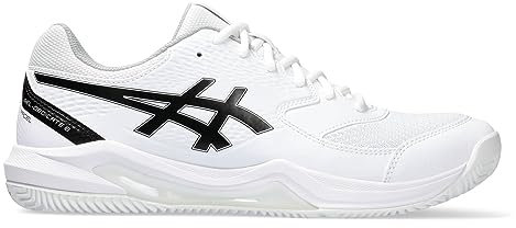 ASICS Herren Gel-Dedicate 8 Padel Sneaker, White/Black, 41.5 EU