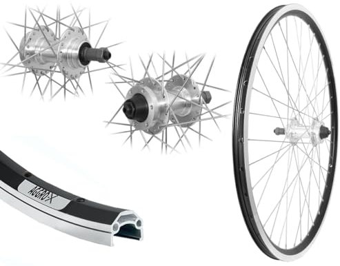 Aggro-X 26 Zoll Alu Hinterrad 19-559 Laufrad Felgenbremse 6-Loch Schraubkranz 8,9-Fach Disc