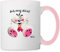 Spreadshirt Diddl Maus Ich Mag Dich Tasse Zweifarbig, One size, Weiß/Pink