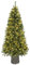 Albero di Natale Pino Super Folto 1300 Rami Altezza 240cm 350 Luci LED Incorporate Bianco Caldo Con Base Tronco Effetto Legno Diametro 120cm Colore Verde Facile Montaggio Apertura Ombrello (240 cm)