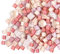 200g Kristall-Mosaik-Glasfliesen, Irregulär Bunte Kleine Mosaiksteine Glasstücke zum Basteln, Haus Deko(Rosa)