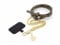 CG Mobile Guess Correa Crossbody Desmontable PU 4G y Cadena con Colgante (Oro y marrón)