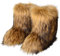 GuyAna Bottes de neige pour femmes, bottes en fourrure, bottes d'hiver à talons hauts en fausse fourrure moelleuses (F,37)